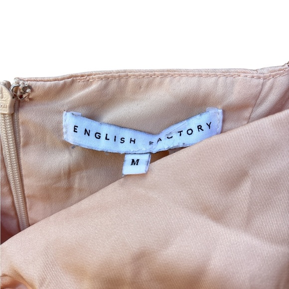 English Factory Blush Long Sleeve Blouse. Size Medium - Picture 4 of 4